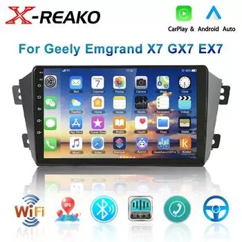 2 din Android Auto Carplay Car Radio Multimedia для Geely Emgrand X7 GX7 EX7 2011-2014 Car Android Video Stereo GPS No 2din DVD 1GB+32GB carplay
