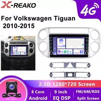2 din Android Авто Радио Для VW Volkswagen Tiguan 1 NF 2006-2016 Carplay Автомобильный Мультимедиа GPS 2din Авторадио 8 core 4GB+64GB