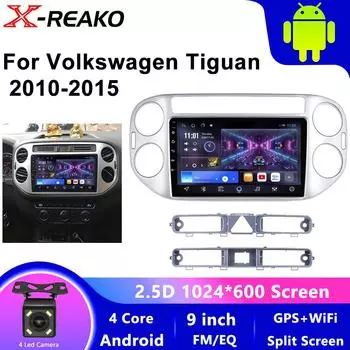 2 din Android Авто Радио Для VW Volkswagen Tiguan 1 NF 2006-2016 Carplay Автомобильный Мультимедиа GPS 2din Авторадио 4 core 1GB+32GB carplay