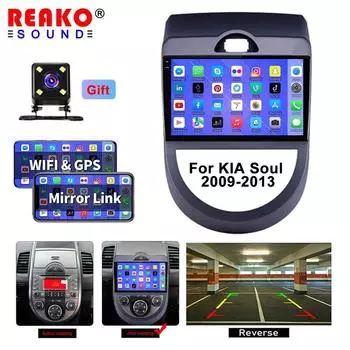 2 Din Android автомобильное радио для Kia Soul AM 2007 2008 2009 2010 2011 мультимедийный видеоплеер Navigaion GPS DVD Carplay Auto WIFI 1+32 4D