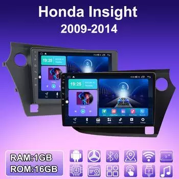 2 DIN Android автомобильное радио для Honda Insight 2009-2014 мультимедийный проигрыватель головное устройство стерео GPS навигация WIFI 1+16 ГБ 1+16GB,RHD