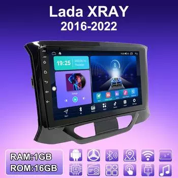 2 DIN Android автомобильное радио для Lada XRAY 2016-2022 мультимедийный проигрыватель головное устройство стерео GPS навигация WIFI 1+16 ГБ 1+16GB
