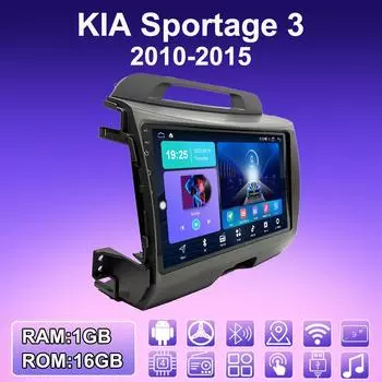 2 DIN Android автомобильное радио для KIA Sportage 3 2010-2015 мультимедийный проигрыватель головное устройство стерео GPS навигация WIFI 1+16 ГБ 1+16GB