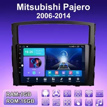 2 DIN Android автомобильное радио для Mitsubishi Pajero 2006-2014 мультимедийный проигрыватель головное устройство стерео GPS навигация WIFI 1+16 ГБ 1+16GB,A