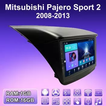2 DIN Android автомобильное радио для Mitsubishi Pajero Sport 2 2008-2013 мультимедийный проигрыватель головное устройство стерео GPS навигация WIFI 1+16 ГБ 1+16GB