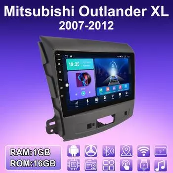 2 DIN Android автомобильное радио для Mitsubishi Outlander XL 2007-2012 мультимедийный проигрыватель головное устройство стерео GPS навигация WIFI 1+16 ГБ 1+16GB,A
