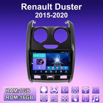 2 DIN Android автомобильное радио для Renault Duster 2015-2020 мультимедийный проигрыватель головное устройство стерео GPS навигация WIFI 1+16 ГБ 1+16GB