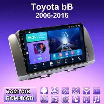 2 DIN Android автомобильное радио для Toyota bB 2006-2016 мультимедийный проигрыватель головное устройство стерео GPS навигация WIFI 1+16 ГБ 1+16GB