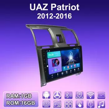 2 DIN Android автомобильное радио для УАЗ Патриот 2012-2016 мультимедийный проигрыватель головное устройство стерео GPS навигация WIFI 1+16 ГБ 1+16GB