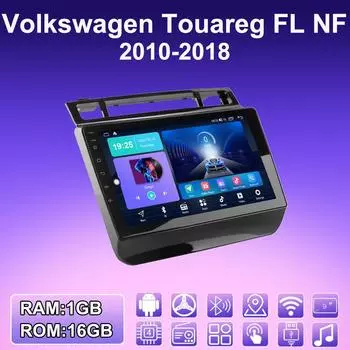 2 DIN Android автомобильное радио для Volkswagen Touareg FL NF 2010-2018 мультимедийный проигрыватель головное устройство стерео GPS навигация WIFI 1+16 ГБ 1+16GB