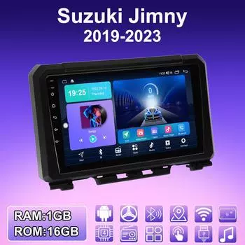 2 DIN Android автомобильное радио для Suzuki Jimny 2019-2023 мультимедийный проигрыватель головное устройство стерео GPS навигация WIFI 1+16 ГБ 1+16GB