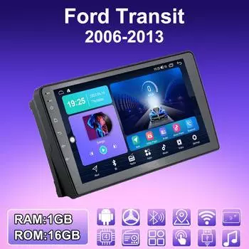 2 DIN Android автомобильное радио для Ford Transit 2006-2013 мультимедийный проигрыватель головное устройство стерео GPS навигация WIFI 1+16 ГБ 1+16GB