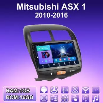 2 DIN Android автомобильное радио для Mitsubishi ASX 1 2010-2016 мультимедийный проигрыватель головное устройство стерео GPS навигация WIFI 1+16 ГБ 1+16GB