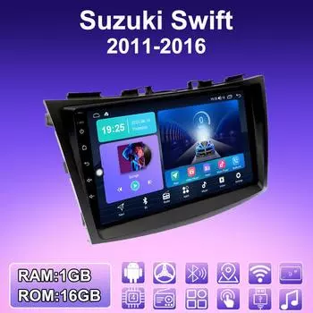 2 DIN Android автомобильное радио для Suzuki Swift 2011-2016 мультимедийный проигрыватель головное устройство стерео GPS навигация WIFI 1+16 ГБ 1+16GB