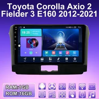2 DIN Android автомобильное радио для Toyota Corolla Axio 2 Fielder 3 2012-2021 мультимедийный проигрыватель головное устройство стерео GPS навигация WIFI 1+16 ГБ 1+16GB