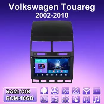 2 DIN Android автомобильное радио для Volkswagen Touareg 2002-2010 мультимедийный проигрыватель головное устройство стерео GPS навигация WIFI 1+16 ГБ 1+16GB