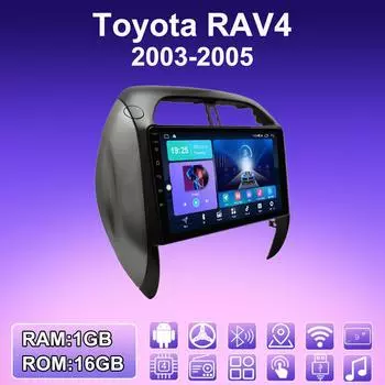 2 DIN Android автомобильное радио для Toyota RAV4 2003-2005 мультимедийный проигрыватель головное устройство стерео GPS навигация WIFI 1+16 ГБ 1+16GB