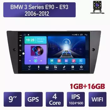 2 Din Android автомобильный радиоприемник мультимедийный видеоплеер для BMW 3 серии E90 E91 E92 E93 2006-2012 навигация GPS WIFI головное устройство 1 + 16 ГБ 1+16GB