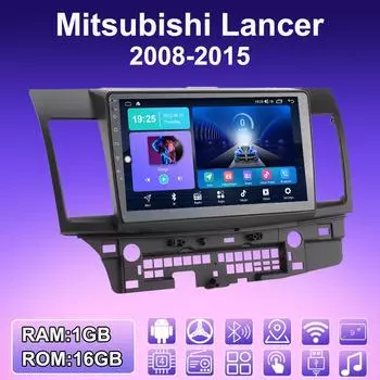 2 DIN Android автомобильное радио для Mitsubishi Lancer 2008-2015 мультимедийный проигрыватель головное устройство стерео GPS навигация WIFI 1+16 ГБ 1+16GB,A