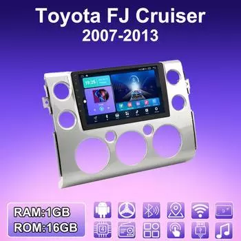 2 DIN Android Car Radio For Toyota FJ Cruiser 2007-2013 Multimedia Player Head Unit Stereo GPS Navigation WIFI 1+16GB 1+16GB