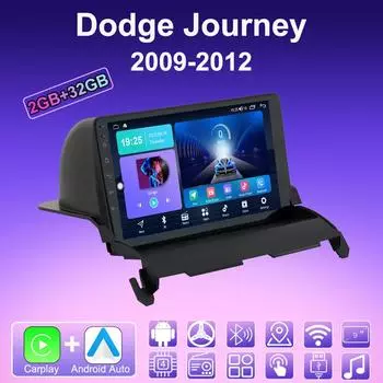 2 DIN Android Carplay автомобильное радио для Dodge Journey 2009-2012 мультимедийный проигрыватель головное устройство стерео GPS навигация BT WIFI 2+32 ГБ 1+16GB