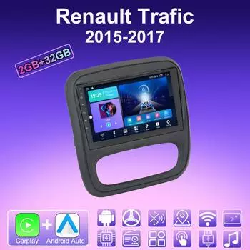 2 DIN Android Carplay автомобильное радио для Renault Trafic 2015-2017 мультимедийный проигрыватель головное устройство стерео GPS навигация BT WIFI 2+32 ГБ 1+16GB