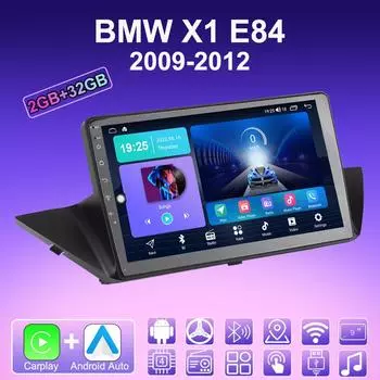 2 DIN Android Carplay автомобильное радио для BMW X1 E84 2009-2012 мультимедийный проигрыватель головное устройство стерео GPS навигация BT WIFI 2+32 ГБ 1+16GB