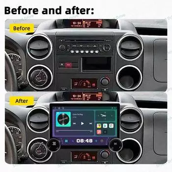 2 Din Android стерео автомобильное радио для Citroen Berlingo 2 B9 Peugeot Partner 2008 - 2025 GPS навигация мультимедийный проигрыватель головное устройство