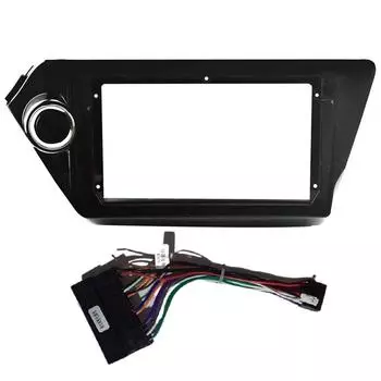 2 Din автомобильная рамка радиоприемника для Kia Rio3 Rio 3 K2 2010-2016 Transition автомобильный плеер навигация DVD рамка с 9inch