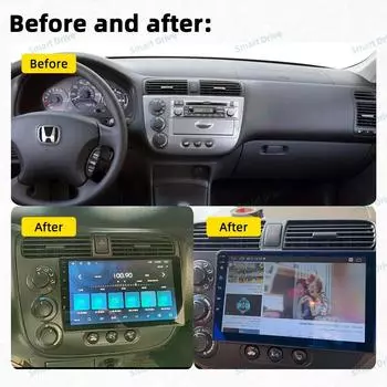 2 Din автомобильный радиоприемник для Honda Civic 2000 - 2006 Android автомобильный стерео мультимедийный проигрыватель навигация WIFI GPS аудио автомагнитола головное устройство