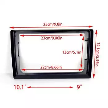 2 Din Fascias 9 дюймов 10 дюймов до 7 дюймов Автомобильная центральная консоль Радио Рамка для универсального мультимедийного проигрывателя DVD Радио Facia Dashboard