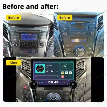 2 Din Мультимедиа для Hyundai I40 2011 - 2016 Авто Android Автомобильное Радио Стерео Carplay Навигация Автомагнитола Головное Устройство WIFI BT GPS FM