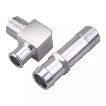 2*Для двигателей Chevy V8 Патрубок отопителя Алюминиевый фитинг 3/4 Водяной насос 5/8 Впускной коллектор