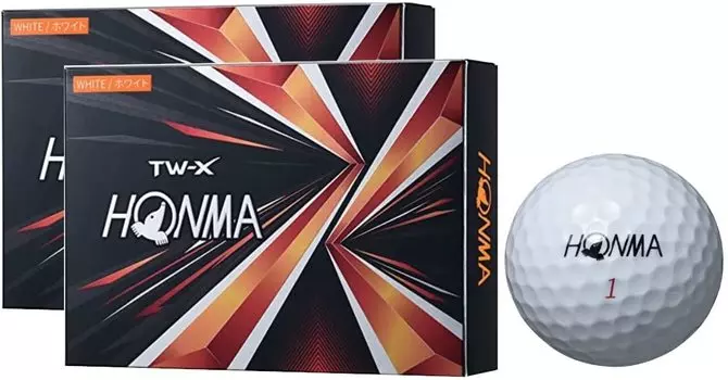 2 dozen Honma Golf 2021 Model TW Golf Balls (TW-X White)