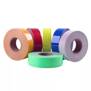 2 дюйма*16 футов светоотражающая лента класса Giamond, безопасная, белая, красная, оранжевая, водонепроницаемая, клейкая, светоотражающая наклейка для прицепа красный