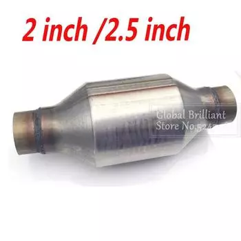 2 дюйма / 2,5 дюйма EURO 1 400 cpsi высокопоточный гоночный каталитический нейтрализатор с керамическим субстратом катализатора общая длина 25,8 см