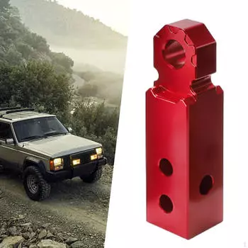 2-дюймовая серьга сцепного устройства, алюминиевые аксессуары для буксировки, простой установочный блок, замена красный