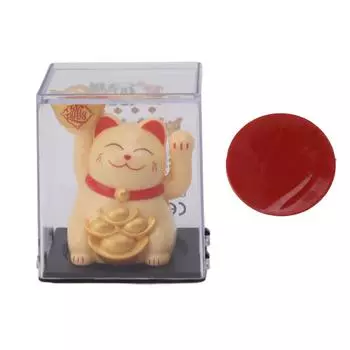 2-дюймовая солнечная машущая рука с изображением счастливого кота, приветствующая машущая рука, богатство, удача, кот, золото