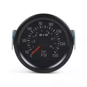 2-дюймовый 52-миллиметровый указательный механический барометр с прямой шкалой/psi, двухшкальный дисплей, инженерный измерительный прибор для транспортных средств