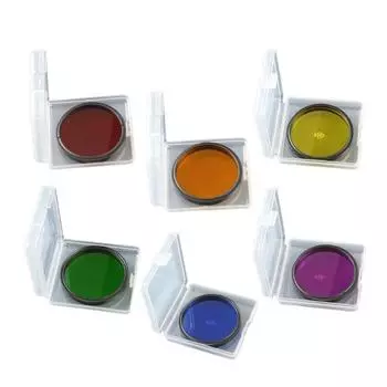 2-дюймовый Лунный фильтр, туманный фильтр, окулярный фильтр, алюминиевая оправа, астрономические аксессуары, 6 вариантов цветов оранжевый