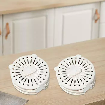 2 дуршлага, миска для мытья, многофункциональная корзина для сушки фруктов, для пикника на открытом воздухе, в помещении белый