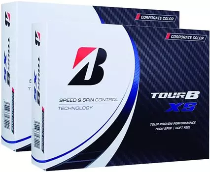 2 дюжины мячей для гольфа BRIDGESTONE TOUR Tour B XS 2022 модель 12 мячей (XS_Корпоративный_2 дюжина)