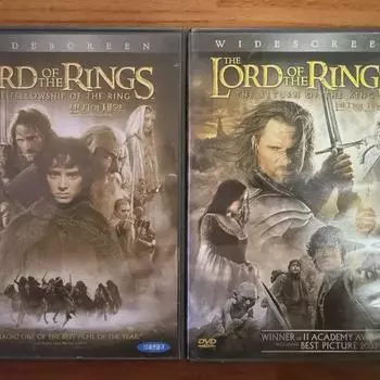 2 DVD-диска «Властелин колец»