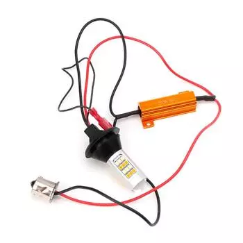 2 двухцветных BAU15S 2835 42LED 50W Switchback LED DRL Комплект указателей поворота 42 lights white + yellow