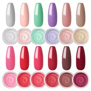 2 г / шт., набор для маникюра с пудрой для окунания ногтей, украшения для французского маникюра, натуральный сухой дизайн ногтей, акриловая пудра телесного цвета, набор для окунания ногтей