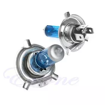 2 галогенных лампы H4, ярко-белые автомобильные фары, лампы накаливания, 100 Вт, 12 В, 5000 К