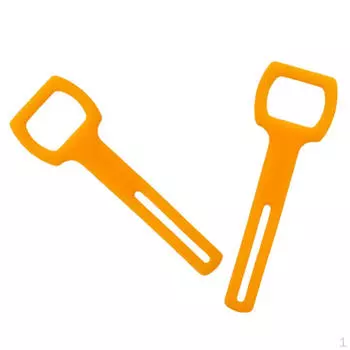 2 гибких силиконовых ремня-держателя и фиксатор регулятора ступени для подводного дайвинга жёлтый