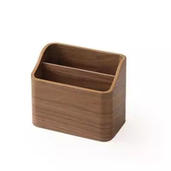 2 Grid Пульт дистанционного управления Ящик для хранения Мобильный телефон ТЕЛЕВИЗОР Дистанционный держатель канцелярских принадлежностей Деревянный настольный органайзер Школьные канцелярские принадлежности кофейный