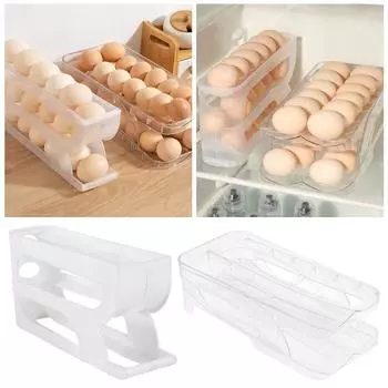2-х / 3-х слойный автоматический роликовый органайзер для яиц большой емкости новый дозатор яиц Three layer single row
