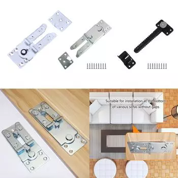 2-х компонентный комплект дивана, блокирующие петли, регулируемые соединительные элементы, прочная и устойчивая мебельная фурнитура, 3 типа C